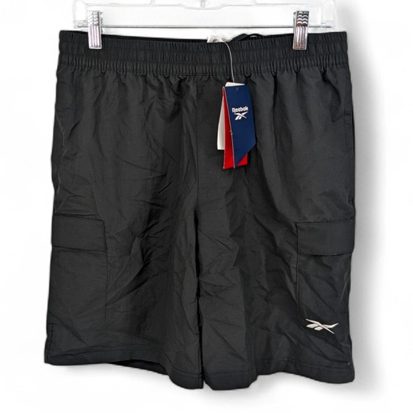 Reebok Men's Classics Uniform Regular-Fit 9" Cargo Shorts Utility Black Medium - Picture 1 of 7